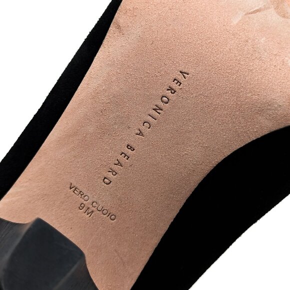 Veronica Beard Women Baxter Black Suede Chelsea Heeled Ankle Boots size 9 - Picture 6 of 10